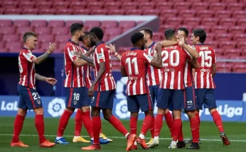Comemoração jogadores Atlético de Madrid. Foto: Getty Images