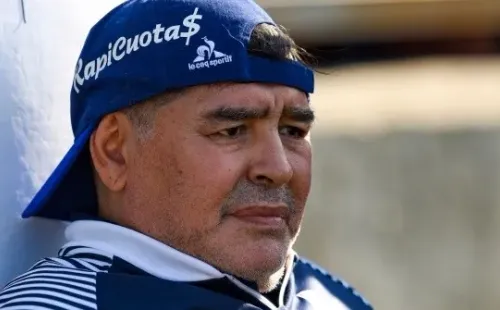 Diego Maradona se recuperava de uma cirurgia no cérebro. Foto: Getty Images