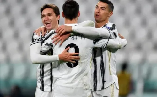 Comemoração de gol da Juventus. Foto: Getty Images