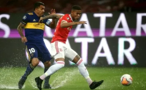 Boca Juniors e Internacional pelo jogo de ida das oitavas de final da Libertadores. Foto: Getty Images