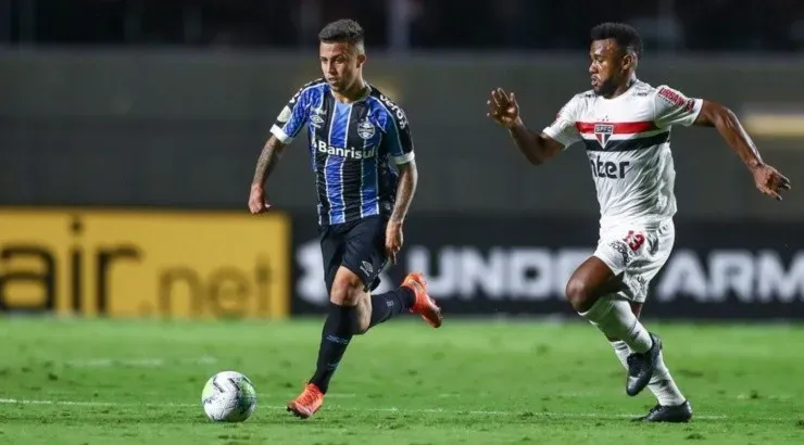 Partida entre os tricolores no Brasileirão gerou polêmicas da arbitragem - Foto: Lucas Uebel/Grêmio.