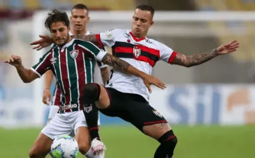 Atlético em partida contra o Fluminense neste Brasileirão. (Foto: Getty Images)