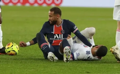 Neymar durante jogo do PSG. Foto: Getty Images