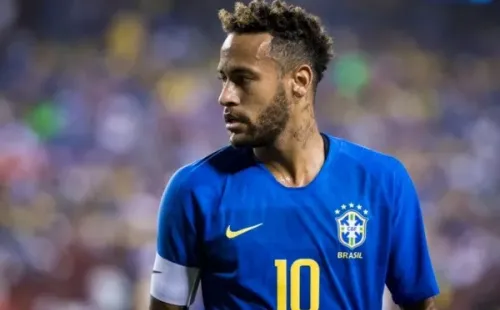 Neymar durante amistoso pela Seleção Brasileira. Foto: Getty Images
