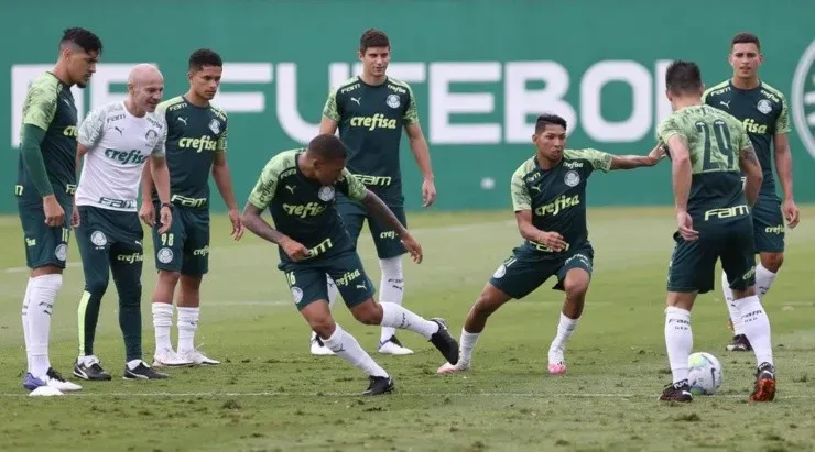 O Palmeiras encerrou a preparação para o duelo contra o América. Foto: César Greco/Palmeiras