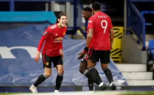 Cavani comemora gol. Foto: Getty Images