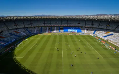 Visão geral do Mineirão durante jogo do Cruzeiro pelo Estadual. Foto: Getty Images