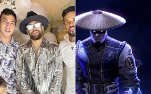 Internauta compara look de Neymar com o personagem Raiden. Foto: Reprodução?Twitter
