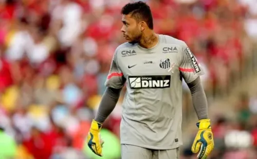 Vladimir durante partida pelo Santos em 2014. Foto: Getty Images
