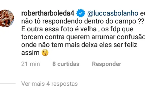 Zagueiro não aliviou na resposta - Foto: Reprodução/Instagram.