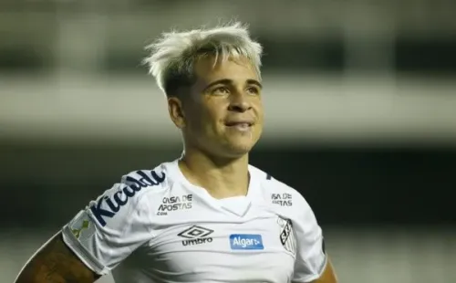 Soteldo pode ficar fora de uma eventual final do Santos contra o Palmeiras na Libertadores. Foto: Getty Images