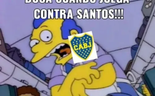 Meme 'Boca quando joga com o Santos'. Foto: Reprodução/Twitter