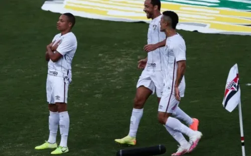 Comemoração de gol do Fluminense. Foto: Getty Images