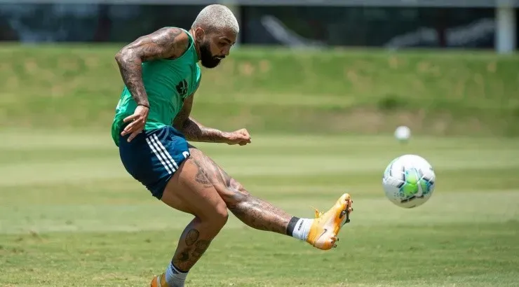 Gabigol deu entrevista recentemente - Foto: Alexandre Vidal/CRF.