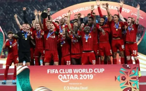 Liverpool, atual campeão do Mundial de Clubes, comemora título. Foto: Getty Images