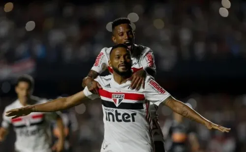 Comemoração de gol do São Paulo. Foto: Getty Images