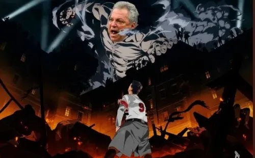 Meme 'Abel Braga ao ataque'. Foto: Reprodução/Twitter