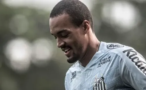 Luiz Felipe deve entrar na zaga contra o Fortaleza junto de Laércio e Alex (Foto: Ivan Storti/Santos FC)