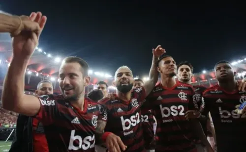 Comemoração do Flamengo no Maracanã. Foto: Getty Images