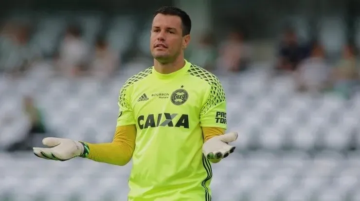 Morinigo elogiou bastante o goleiro Wilson em sua coletiva. Foto: Divulgação/Coritiba