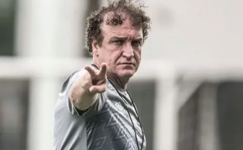 Cuca desconversou sobre informação da ESPN e negou ter tomado decisão para sair do Peixe (Foto: Ivan Storti/Santos FC)