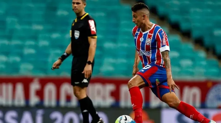 Ramírez: se machucou contra o Fluminense (Fotos: Felipe Oliveira / EC Bahia / Divulgação)