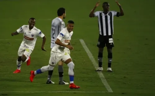 Jogadores do Fortaleza comemoram gol contra o Botafogo. Foto: Getty Images