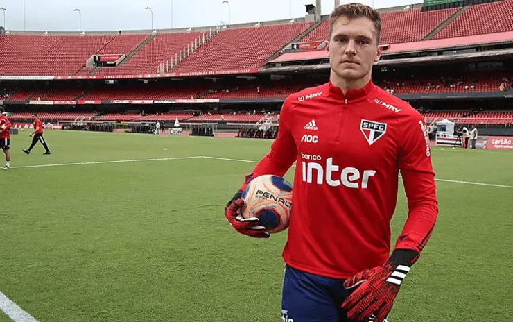 Lucas Perri é o reserva imediato de Volpi no gol Tricolor. (Foto: Divulgação São Paulo)