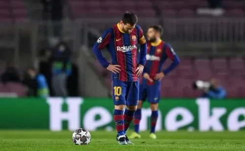Messi abriu o marcador, com gol de pênalti (Crédito: Getty Images)