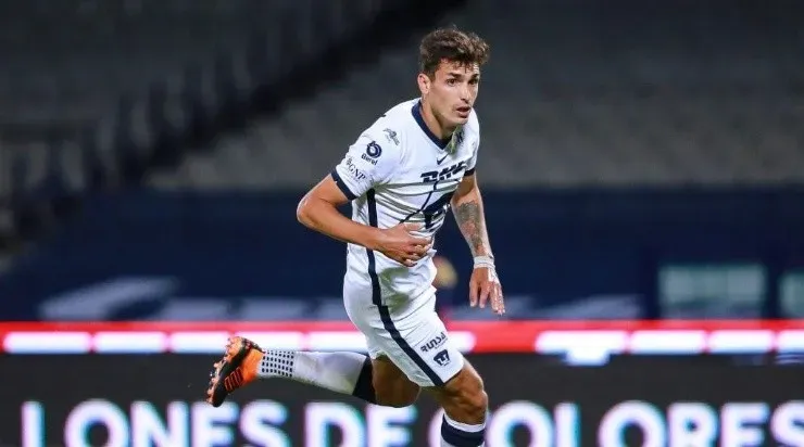 Palmeiras estuda a contratação do atacanteJuan Dinenno, do Pumas, do México. Foto:Getty Images/Mexico/Manuel Velasquez