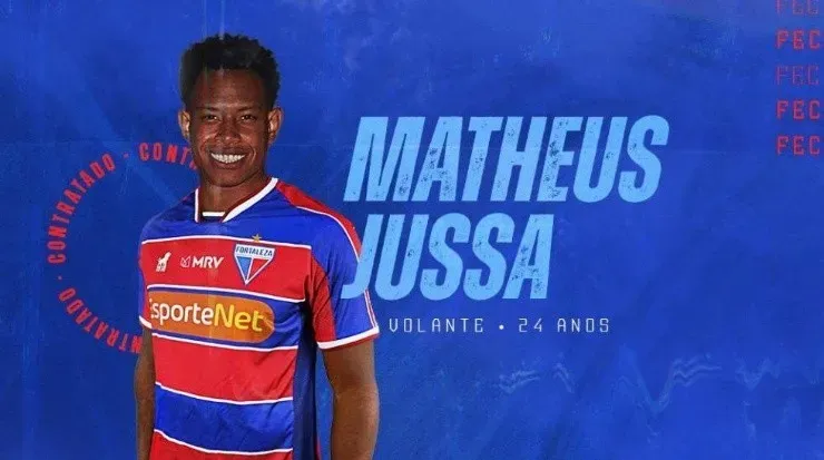 Matheus Jussa deve ser apresentado nesta segunda-feira(29) – Foto: Divulgação Fortaleza Esporte Clube