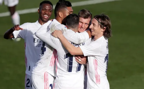 Comemoração de gol do Real Madrid. Foto: Getty Images