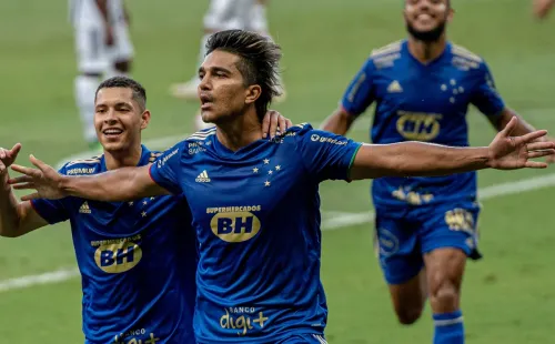 Comemoração de gol do Cruzeiro. Foto: AGIF