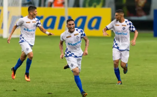 Comemoração de gol do São José. Foto: AGIF