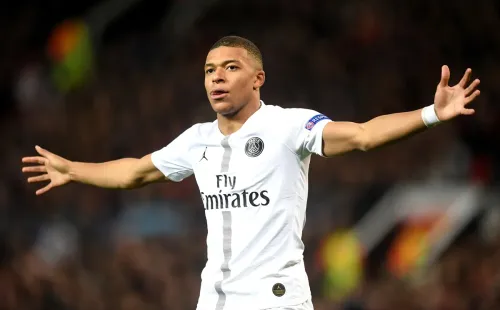 Comemoração de gol de Mbappé. Foto: Getty Images