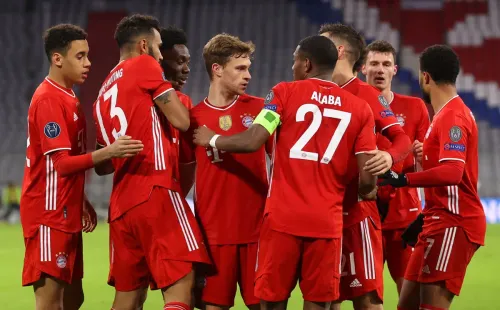 Jogadores do Bayern de Munique comemoram gol. Foto: Getty Images