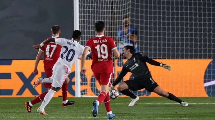 Um dos gols de Vinícius Júnior na partida do Alfredo Di Stéfano (Foto: Getty Images)