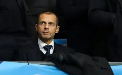 O presidente da Uefa, Aleksander Ceferin, ameaçou banir os jogadores dos 12 times da Superliga de disputar a próxima Copa do Mundo, além de banir os clubes da próxima Champions League. Foto: Divulgação/FIFA