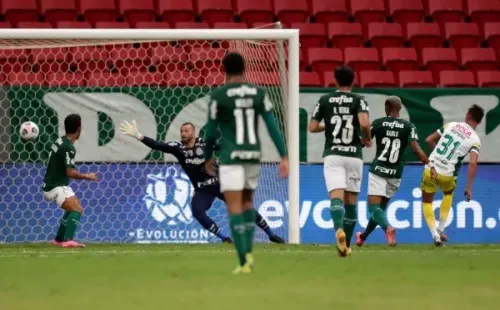 Palmeiras em campo na Recopa Sul-Americana. (Foto: Getty Images)