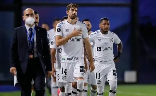 Santos, na Bombonera. (Foto: Getty Images)