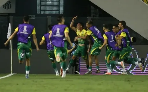 Defensa comemorando gol na Libertadores. (Foto: Getty Images)