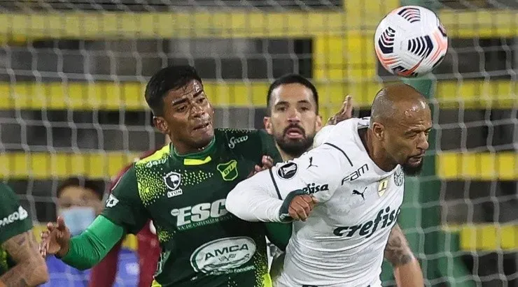 Clima quente do jogo chegou até o vestiário - Foto: Cesar Greco/Flickr Oficial do Palmeiras/Divulgação.