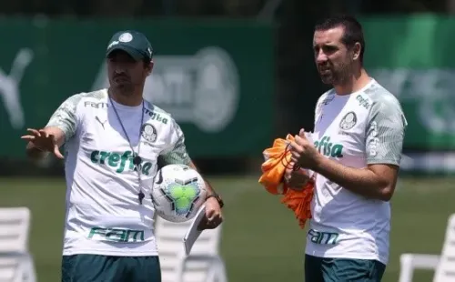 Abel Ferreira e João Martins foram punidos pelo STJD em final da Supercopa (Foto: César Greco)