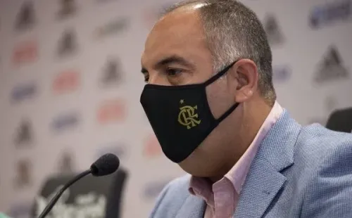 Marcos Braz se envolveu em briga com auxiliar de Abel e levou socos na ocasião (Foto:Alexandre Vidal / Flamengo)