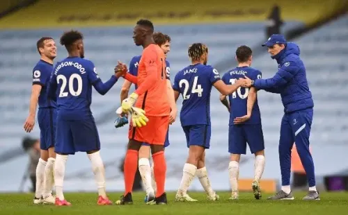 Chelsea comemorando em campo. (Foto: Getty Images)