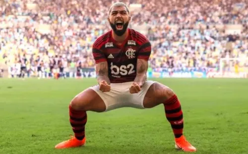 Comemoração Gabigol. Foto: Getty images