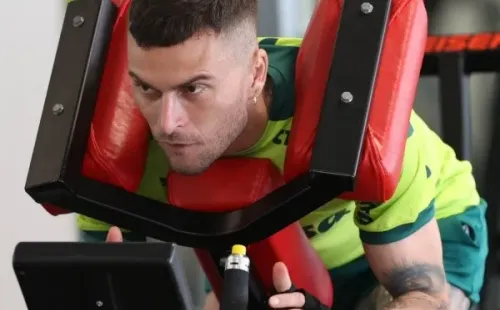 Lucas Lima deve ser provável titular na ala direita contra o Bragantino (Foto: César Greco)