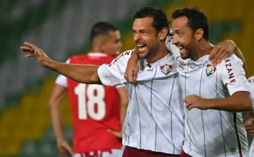 Fred e Nenê em comemoração. Foto: Getty Images