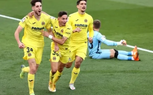 Comemoração de gol do Villarreal. Foto: Getty Images