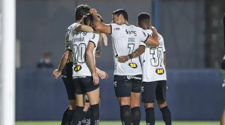 Cuca enalteceu o elenco após a vitória diante do Remo. Foto: Bruno Cantini/ Atlético Mineiro
